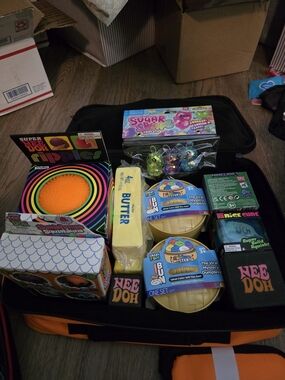 New Authentic Schylling NEEDOH & Squishy Bundle With Adjustable Carrying Case!